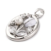 Brass Micro Pave Cubic Zirconia Pendants KK-A232-10P-2