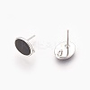 Brass Stud Earring Findings LS-KK-P153-22P-01-NF-2