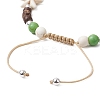Synthetic Turquoise Braided Bead Bracelets BJEW-JB11093-4