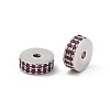 Rack Plating Brass Micro Pave Cubic Zirconia Beads KK-F879-14P-2