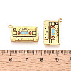 304 Stainless Steel Enamel Pendants STAS-N124-20G-3