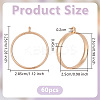 60Pcs Alloy Open Back Bezel Pendants FIND-OC0003-99-2