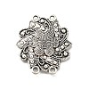 Tibetan Style Alloy Multi-Strand Links PALLOY-D291-36AS-1
