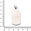 304 Stainless Steel Micro Pave Cubic Zirconia Pendants STAS-U043-23P-3