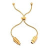 Adjustable 304 Stainless Steel Round Snake Chain Slider Bracelet Making STAS-V008-25G-1