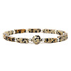 Natural Dalmatian Jasper  Stretch Bracelet DP3019-1-1
