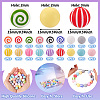 Round Food Grade Eco-Friendly Silicone Focal Beads SIL-TA0001-90-4