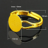 Brass Ring Components KK-C3044-10mm-G-1
