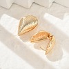 Brass Hoop Earrings for Women EJEW-U041-06G-3