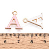Rack Plating Alloy Enamel Pendants ENAM-T024-53A-G-3