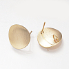 Brass Stud Earring Findings KK-T016-03G-1