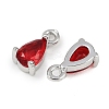 Brass Micro Pave Cubic Zirconia Pendants KK-K374-07P-02-2