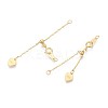 925 Sterling Silver Cable Chain Extenders STER-T008-58G-1