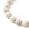3Pcs Christmas Alloy Enamel Charm Bracelets BJEW-JB12407-6