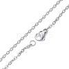 Non-Tarnish 304 Stainless Steel Cable Chains Necklace for Men Women LS-NJEW-N050-A02-S20-2