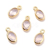 Eco-Friendly Brass with Glass Pendants KK-K268-01T-1