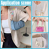 4Pcs 4 Colors Gradient Color Acrylic Twisted Link Chains Bag Extender Chains HJEW-UN00075-5