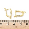 Brass Hoop Earring Findings KK-G536-07G-3