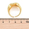 Brass Cuff Open Rings KK-CBA5A76-06G-02-5
