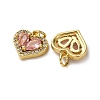 Brass Micro Pave Cubic Zirconia Pendants KK-A271-12G-2