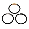 Leather Braided Cord Bracelet with 304 Stainless Steel Clasp for Men Women BJEW-C021-15-1