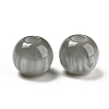 Opaque Resin Imitation Cat Eyes European Beads RESI-D070-05B-1