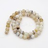 Natural Striped Agate/Banded Agate Round Bead Strands G-P070-16-6mm-2
