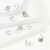 8Pcs 4 Styles Stainless Steel Cuff Earrings EJEW-HS0001-10P-5