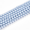 Baking Paint Pearlized Glass Pearl Bead Strands HY-N002-3mm-C04-2