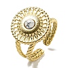 Ion Plating(IP) 304 Stainless Steel Open Cuff Rings RJEW-C079-17G-2