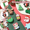 10Pcs 10 Styles Christmas Food Grade Eco-Friendly Silicone Focal Beads SIL-YW0001-30-3