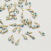 Antique Golden Plated Brass Enamel Charms X-KK-Q571-02C-1