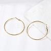 201 Stainless Steel Hoop Earrings EJEW-F188-24G-C-1
