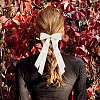 Big Bowknot Polyester Alligator Hair Clips AJEW-CP0008-42B-04-5