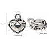 Tibetan Style Alloy Charms TIBE-Q050-163AS-LF-4