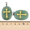 Natural Green Aventurine Pendants G-S392-01G-3