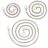 3 Strand 3 Style Iron Box Chains Bag Strap FIND-WR0002-61-1