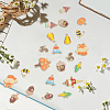 30Pcs 15 Styles Thanksgiving Day Light Gold Plated Alloy Pendants ENAM-SC0010-02-6
