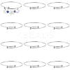 12Pcs Adjustable 304 Stainless Steel Wire Cuff Bangle Making MAK-SC0001-19-1