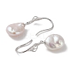 Anti-Tarnish Sterling Silver Dangle Earrings EJEW-C087-05B-P-2