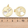 Natural Shell Pendants KK-L251-44G-A-4