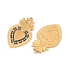 304 Stainless Steel Enamel Pendants STAS-K293-33G-3