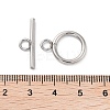 Non-Tarnish 304 Stainless Steel Ring Toggle Clasps STAS-A092-09H-P-3