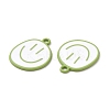 Spray Painted Alloy Pendants FIND-C016-01-4