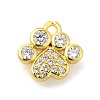 Rack Plating Brass Micro Pave Cubic Zirconia Charms KK-S396-47G-1