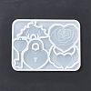 DIY Gothic Style Heart Theme Ornament Silicone Molds DIY-E065-05-3