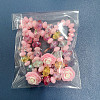 Resin & Glass Bead Pendant Necklaces & Charm Bracelets & Rings Sets FS-WGCCE83-01-2