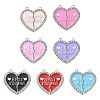 7 Sets 7 Colors Alloy Enamel Split Pendant ENAM-FS0001-71-1