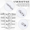 Unicraftale 50 Sets 5 Styles 304 Stainless Steel Lobster Claw Clasps STAS-UN0042-01-5
