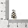 Teardrop Brass with Glass Charms KK-G525-09P-4